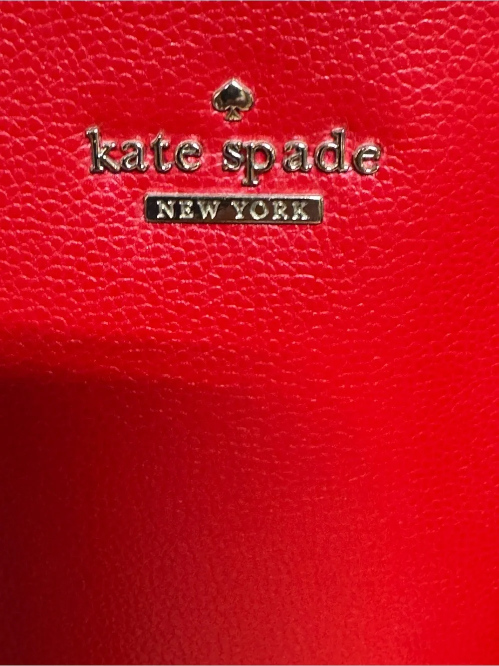 kate spade Red Dome-Shape Leather Tote - Picture 5 of 8